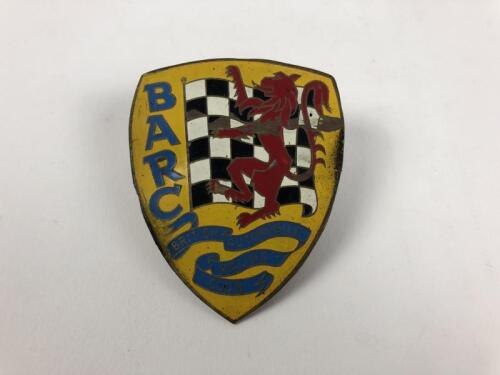 B.A.R.C: A British Automobile Racing Club brass and enamel car badge