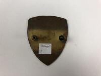 B.A.R.C: A British Automobile Racing Club brass and enamel car badge - 2