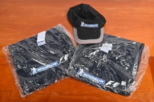 MICHELIN: Three items of Michelin merchandise. Michelin Formula 1 T-Shirts & Cap. Size L