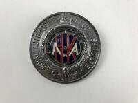 R.A.C.A: A Royal Automobile Club Associate (Hong Kong) car badge, silver with 'L992' stamped to back