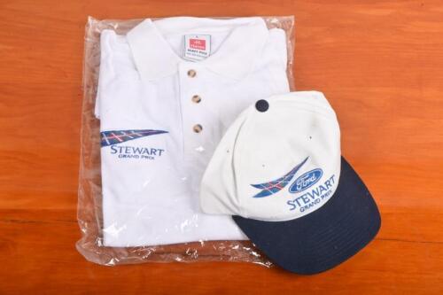 STEWART GRAND PRIX: Two STEWART GRAND PRIX items of new old stock merchandise. Polo Top & Cap. Polo Top Size L