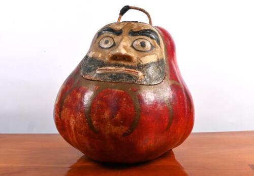 STORAGE PEAR: A paper mache storage pear