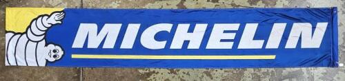 MICHELIN: A modern 'MICHELIN' cloth banner. Banner with dimension of 3.6m in height, 65.5cm in width