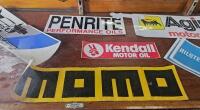 STICKERS: A collection of motoring and motor sport stickers. 'BILSTEIN - GAS PRESSURE SHOCK ABSORBERS', 'Kendall MOTOR OIL', 'Michelin', 'MOMO' - 4