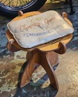 MELBOURNE OLYMPIC GAMES: Three rare and unusual items from the 1956 Olympic Games, Melbourne. Table, cushion & bag - 3
