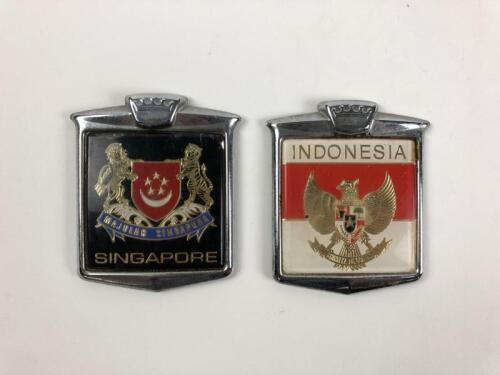 ASIA: Two car badges from Asia - Indonesia and Singapore