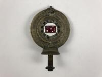 RACV: A Royal Automobile Club Associate (RACV) brass car badge. Membership number 26843