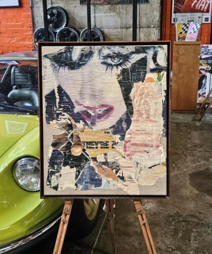 DECOLLAGE: A decollage of torn advertising posters from around Melbourne by Melbourne artist Bill Luke