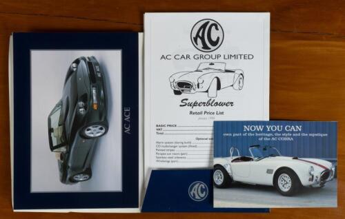 AC: An AC brochure pack housing AC ACE and AC Cobra brochures. AC SUPERBLOWER specification brochure