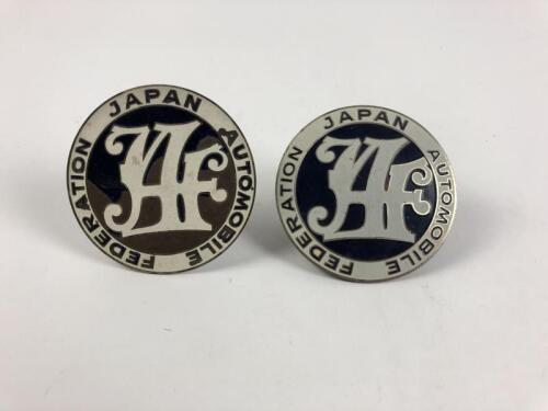 JAPAN: Two Japanese Automobile Federation car badges