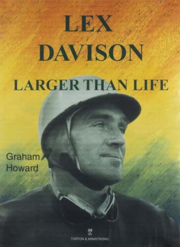 DAVISON: A 'LEX DAVISON - LARGER THAN LIFE' promotional poster & 'LEX DAVISON - LARGER THAN LIFE' hardcover book by Graham Howard
