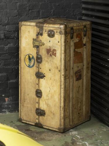 TRAVEL TRUNK: Trunk measures 116cm in length, 62cm high, 57cm in depth