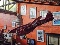 GROSVENOR HOUSE: GROSVENOR HOUSE: A fabulous replica of the famed 1934 MacRobertson Trophy winning de Havilland DH.88 Comet G-ACSS GROSVENOR HOUSE plane. Approximate wing span of 18 feet or 5.5 metres - 8