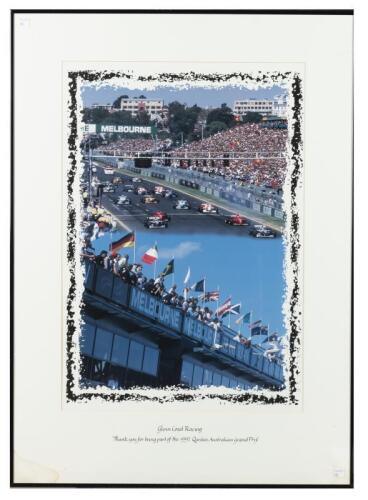 AUSTRALIAN GRAND PRIX: A colour picture featuring the start of the 1997 Qantas Australian Grand Prix