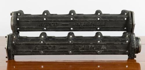 REPCO BRABHAM: Two rare matching REPCO BRABHAM RB640 valve covers. Part number '329'