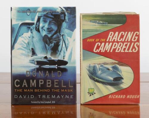 CAMPBELLS: Two hardcover books concerned with the Campbell's and the obtainment of speed. First Edition of 'BOOK OF THE RACING CAMPBELLS' by Richard Clough