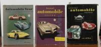 AUTOMOBILE YEAR: Three consecutive editions of 'ANNUAL AUTOMOBILE REVIEW' and 'AUTOMOBILE YEAR'. Issues include 1955 (No.2), 1956 (No.3) & 1957 (No.4)