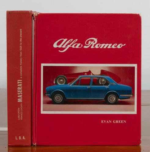 ITALIAN CARS: Two hardcover books detailing Italian cars. 'MASERATI - A complete history from 1926 to the present.' hardcover book by Luigi Orsini, Franco Zagani