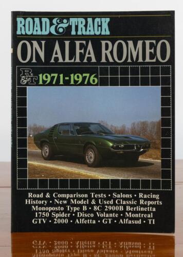 ALFA ROMEO: 'ROAD & TRACK ON ALFA ROMEO 1971-1976' softcover book by Brooklands Books