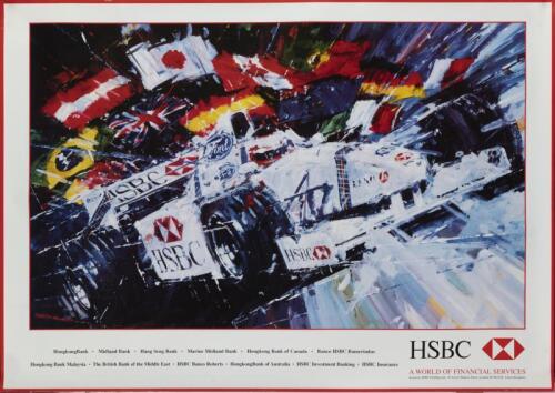 STEWART-FORD: A HSBC poster featuring a colour artistic picture of a Stewart-Ford