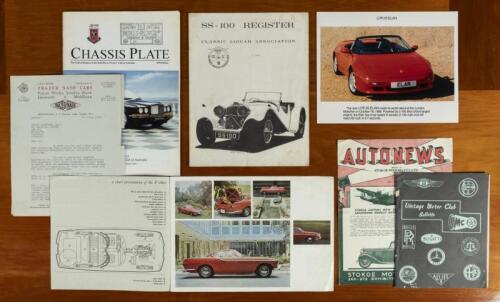 CAR LITERATURE: A group of miscellaneous car material. 1935 FRAZER NASH CARS letter extolling the virtues and features of Frazer Nash cars & May 1937 issue of 'AUTONEWS' as issued by STOKOE MOTORS PTY LTD