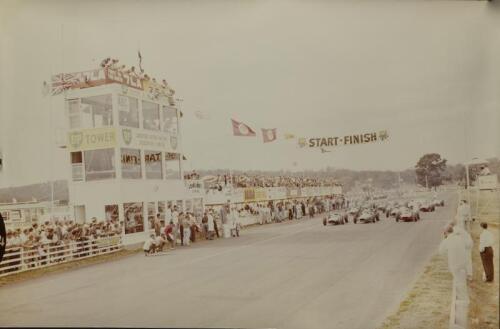 AUSTRALIAN MOTORSPORT: A group of four promotional posters and photographic print. A black and white image of The Pits - 1936 S.A Centenary Grand Prix, 26 December 1936, Victor Harbor & 1998 AUSTRALIAN HISTORIC MOTORFEST - HISTORY OF AUSTRALIAN MOTORSPORT