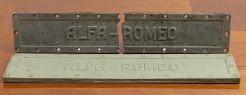 ALFA ROMEO: A Alfa Romeo alloy engine block cover & additional later casting mold