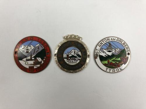AUSTRIA: Three Austrian car badges from various locations