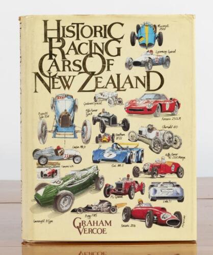 NEW ZEALAND RACING: "Historic Racing Cars of New Zealand" hardcover book of Graham Vercoe