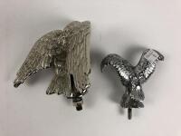 EAGLE MASCOT: Two chrome eagle mascots - 2