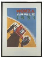 MONZA: A COYS OF KENSINGTON 'MONZA APRILE 1931' promotional poster. Numbered '137/850'