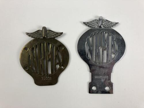 N.R.M.A: Two NRMA car club badges