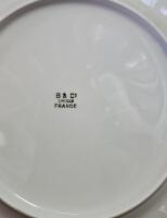 PORCELAIN: Twelve 20th century B & C Bernardaud (Limoges, France) hand painted fish themed cabinet plates, 24.5cm diameter - 3
