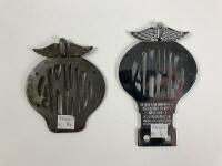 N.R.M.A: Two NRMA car club badges - 2