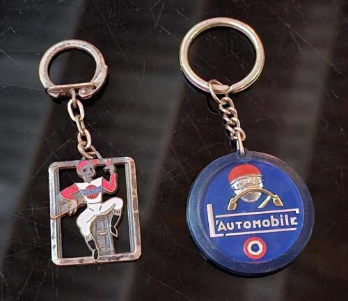 KEY RINGS: Two vintage key rings