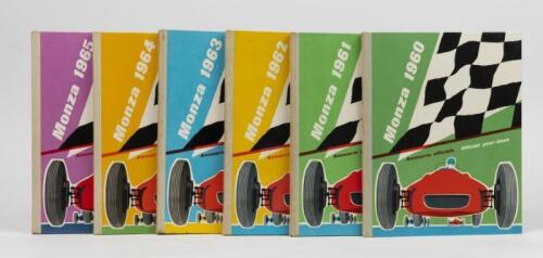 MONZA: A superb set of consecutive editions of &lsquo;MONZA&rsquo; yearbooks, covering years 1960 &ndash; 1965; all hardcover with Italian and English text,