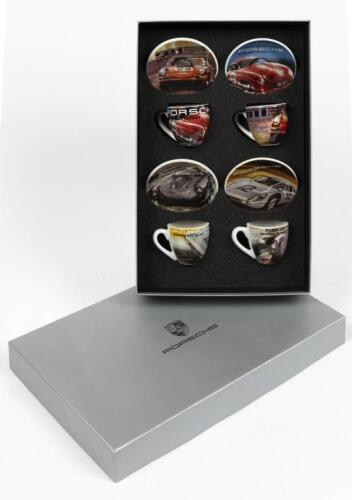 PORSCHE: A Limited Edition PORSCHE DESIGN DRIVER'S SELECTION espresso cup set. L.E '7315'/8000
