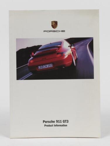 PORSCHE: A 1998 Porsche 911 GT3 (996) product information booklet. Rare Australia issue