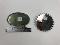 AMERICAN: Two American car badges. 'California Republic' car badge - 2