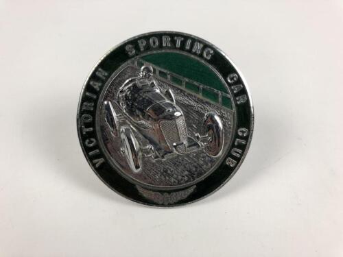 V.S.C.C: A 'Victorian Sporting Car Club' metal badge