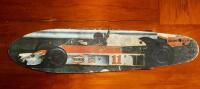 SKATE BOARD: A 1975/1976 skate board featuring an image of James Hunt racing a&nbsp;McLaren M23 Cosworth, 63cm long - 4