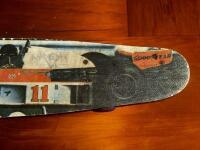 SKATE BOARD: A 1975/1976 skate board featuring an image of James Hunt racing a&nbsp;McLaren M23 Cosworth, 63cm long - 7