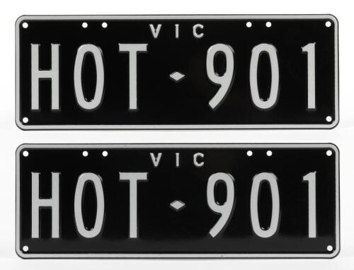 901: Victorian custom number plates 'HOT.901', sold with rights to display - NO RESERVE&nbsp;