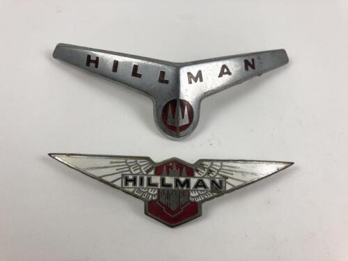 HILLMAN: Two Hillman car badges