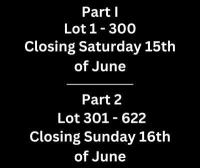 Part II - Lots 301 - 622 - Closing Sunday 16th of June from 2pm AEST