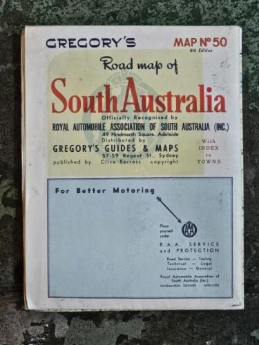 GRY'S: A Gregory's Road Map of South Australia