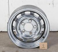 PORSCHE: A set of Porsche 356/ early 911 chrome wheels by Lemmerz, wheels stamped on lip with '7JJX15 - 'O37' stamped between stud holes with '7-65' '1536' '41/2Jx15' - 2
