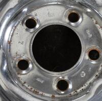 PORSCHE: A set of Porsche 356/ early 911 chrome wheels by Lemmerz, wheels stamped on lip with '7JJX15 - 'O37' stamped between stud holes with '7-65' '1536' '41/2Jx15' - 9