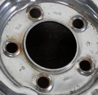 PORSCHE: A set of Porsche 356/ early 911 chrome wheels by Lemmerz, wheels stamped on lip with '7JJX15 - 'O37' stamped between stud holes with '7-65' '1536' '41/2Jx15' - 13