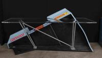 PORSCHE 917: A front console,desk or reception table with intergrated Porsche 917 K rear lid - 2